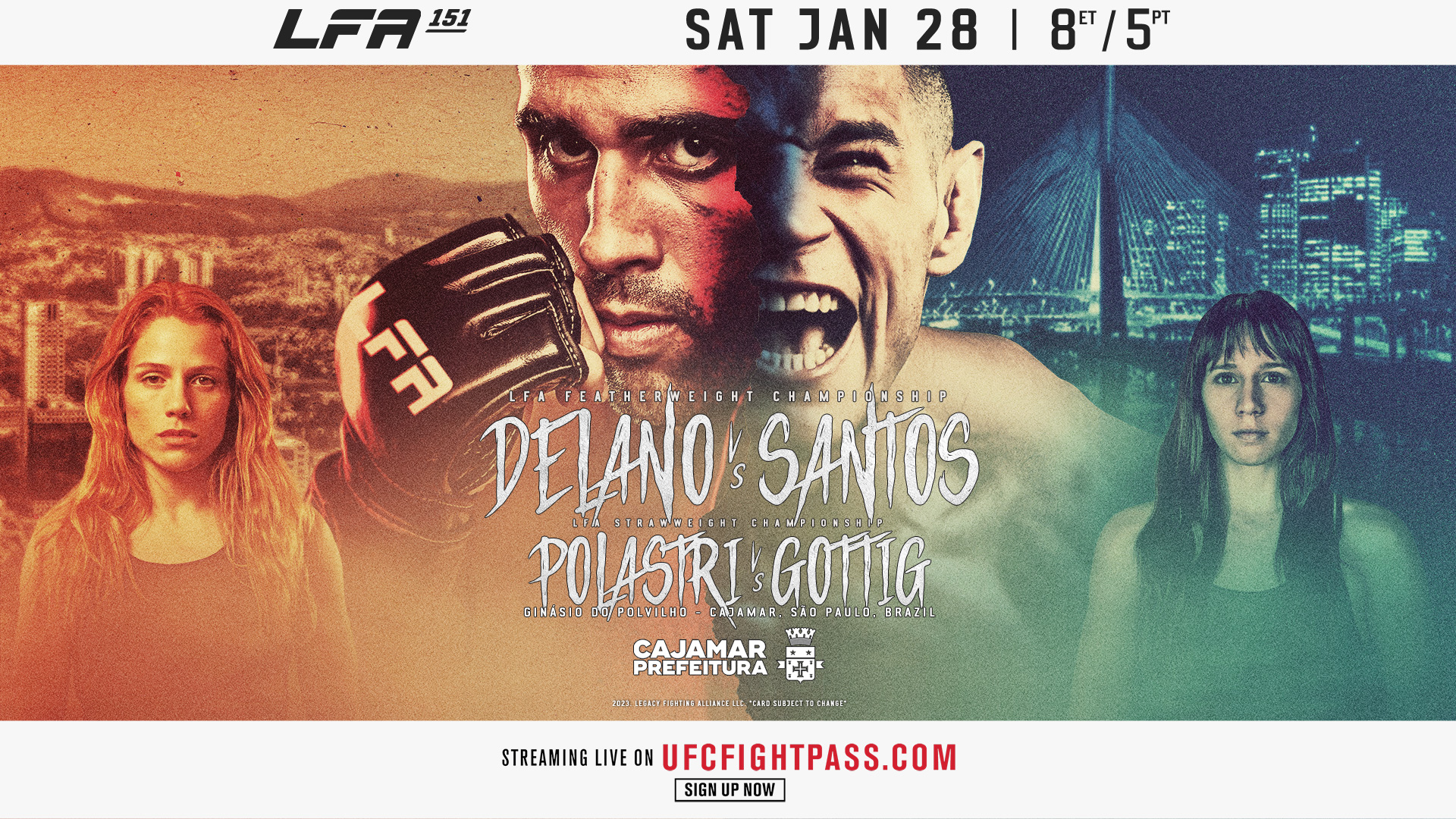 LFA BRINGS CHAMPIONSHIP DOUBLEHEADER TO BRAZIL AT LFA 151