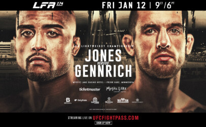 Jacobi Jones versus Kegan Gennrich for the Lightweight Title.