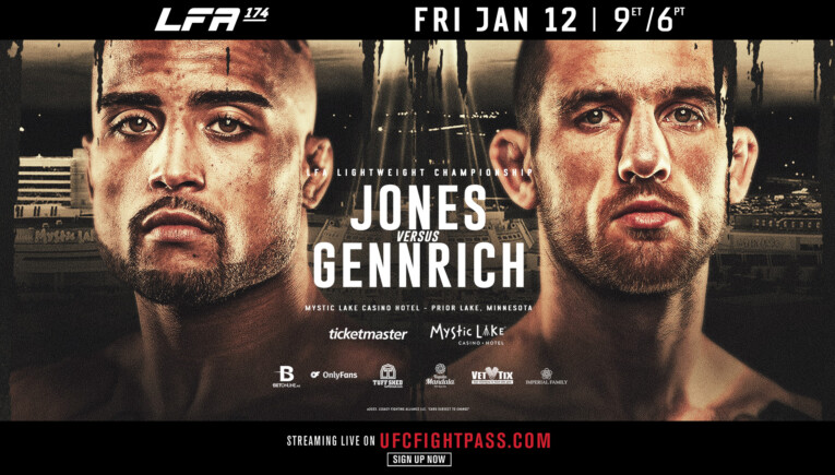 Jacobi Jones versus Kegan Gennrich for the Lightweight Title.