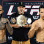LFA 212 OFFICIAL WEIGH IN RESULTS