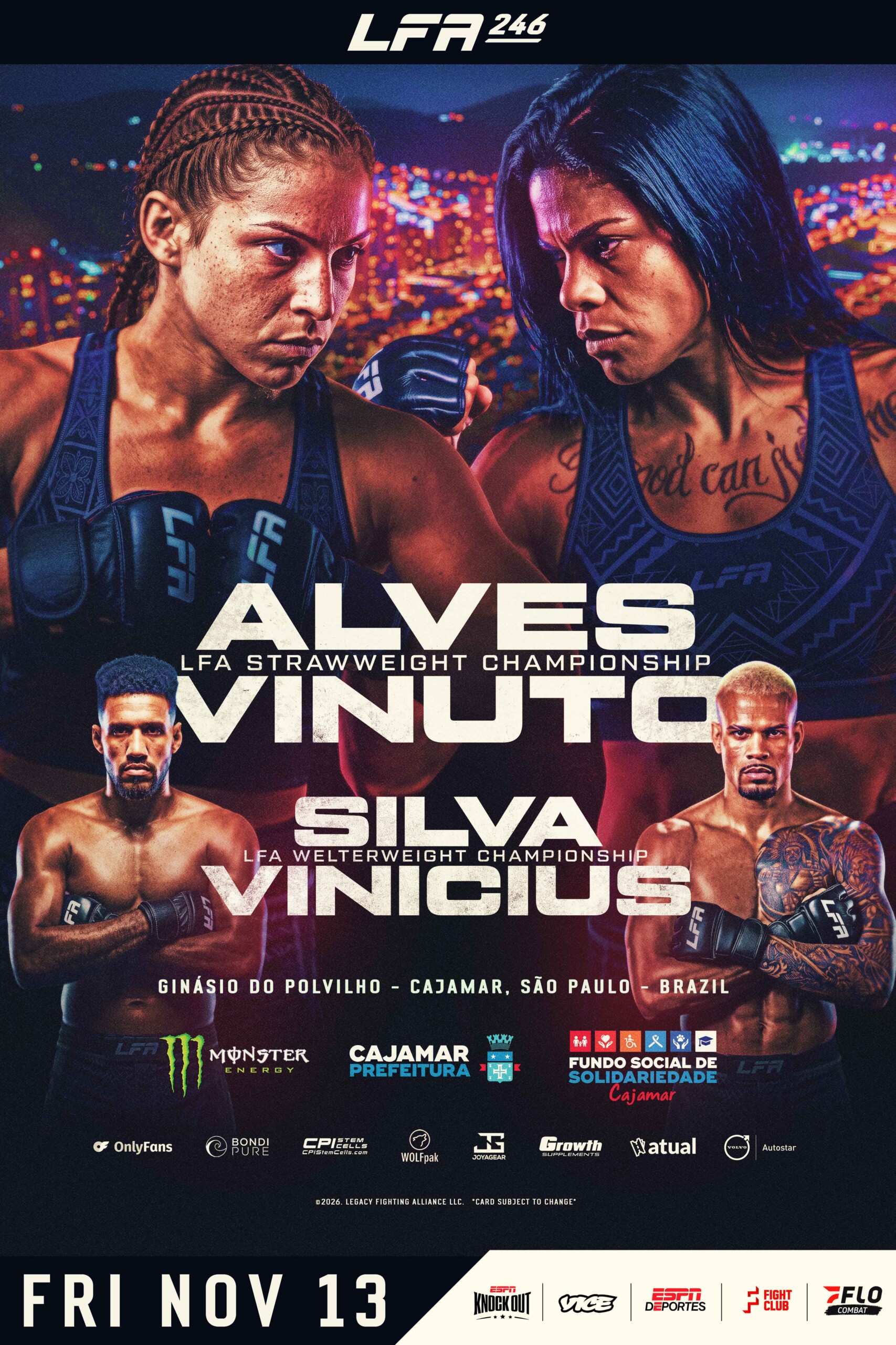 Official poster for LFA 246: Alves vs. Vinuto