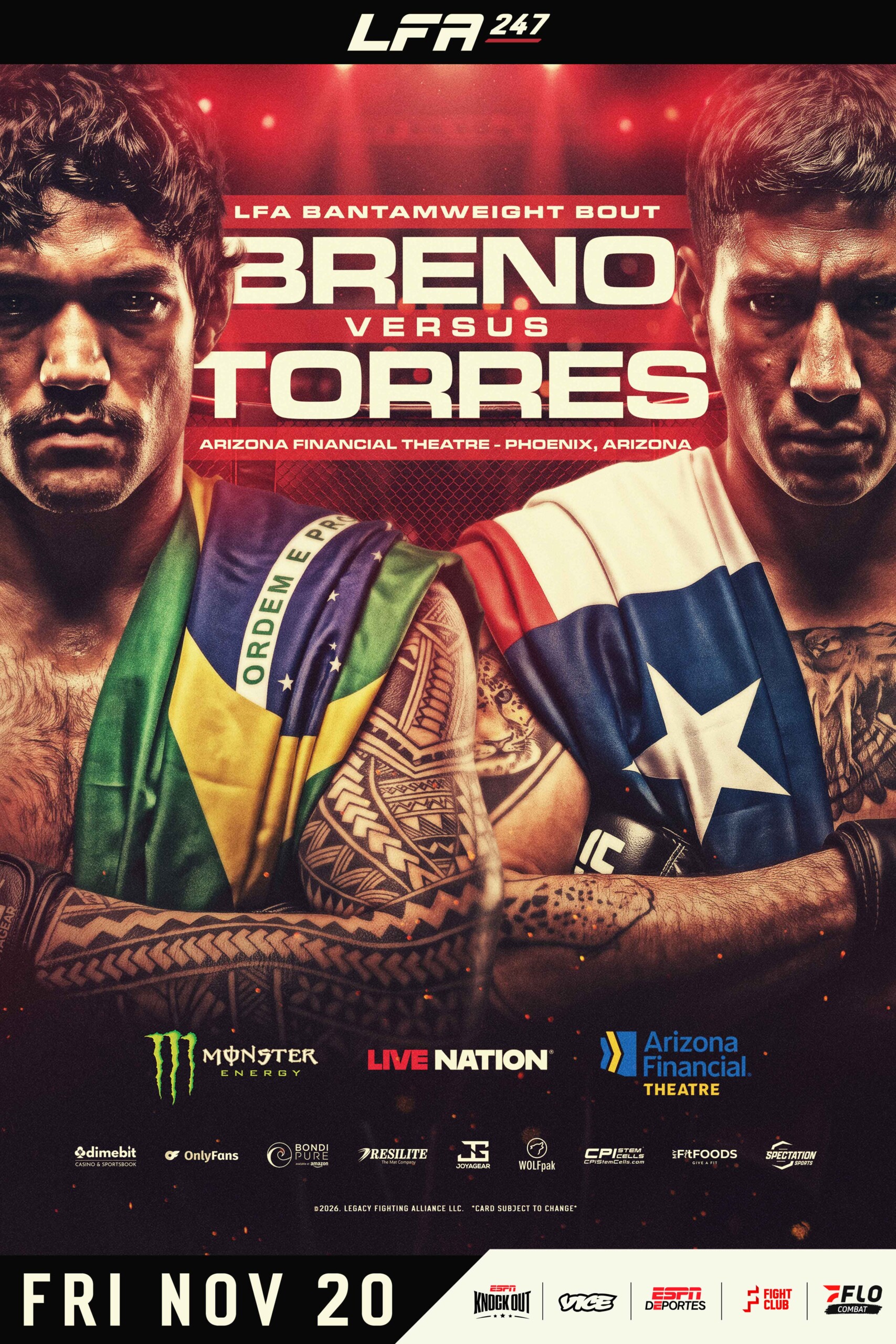 Official poster for LFA 247: Breno vs Torres